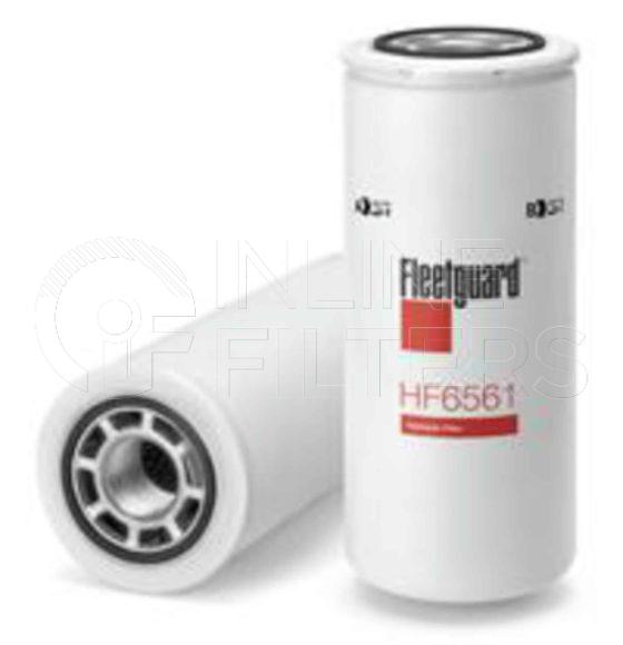 Fleetguard HF6561. Hydraulic Filter Product – Brand Specific Fleetguard – Spin On Product Fleetguard filter product Hydraulic Filter. Main Cross Reference is Donaldson P163323. Particle Size at Beta 75: 16 micron (16 micron). Particle Size at Beta 200: 19 micron (19 micron). Fleetguard Part Type: HF_SPIN