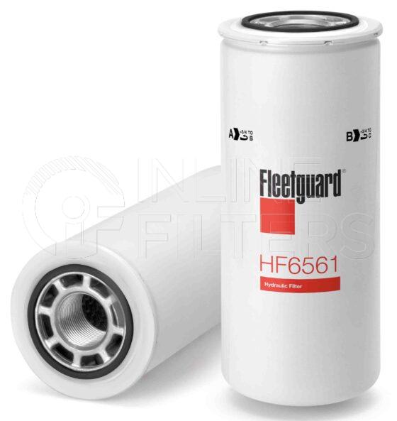 Fleetguard HF6561. FILTER-Hydraulic(Brand Specific) Product – Brand Specific Fleetguard – Spin On Product Hydraulic filter product Main Cross Reference Donaldson P163323 Details Main Cross Reference is Donaldson P163323. Particle Size at Beta 75 – 16 micron (16 micron). Particle Size at Beta 200 – 19 micron (19 micron). Fleetguard Part Type HF_SPIN