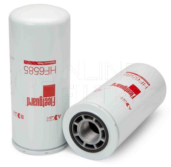 Fleetguard HF6585. Hydraulic Filter Product – Brand Specific Fleetguard – Spin On Product Fleetguard filter product Hydraulic Filter. Main Cross Reference is Ingersoll Rand 36860336. Particle Size at Beta 75: 40 micron (40 micron). Particle Size at Beta 200: 0 micron (0 micron). Fleetguard Part Type: HF_SPIN