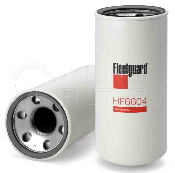 Fleetguard HF6604. FILTER-Hydraulic(Brand Specific) Product – Brand Specific Fleetguard – Spin On Product Hydraulic filter product Details Main Cross Reference is Pall HC7400SDP8H. Particle Size at Beta 75 – 3 micron (3 micron). Particle Size at Beta 200 – 5 micron (5 micron). Fleetguard Part Type HF_SPIN