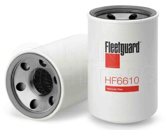 Fleetguard HF6610. FILTER-Hydraulic(Brand Specific) Product – Brand Specific Fleetguard – Spin On Product Hydraulic filter product Details Main Cross Reference is John Deere AE37594. Particle Size at Beta 75 – 47 micron (47 micron). Particle Size at Beta 200 – 0 micron (0 micron). Fleetguard Part Type HF_SPIN