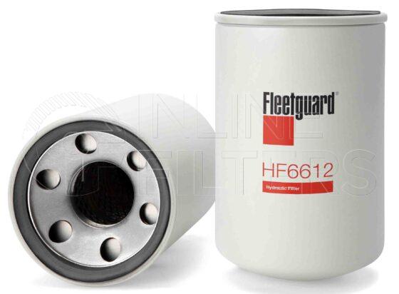 Fleetguard HF6612. Hydraulic Filter Product – Brand Specific Fleetguard – Spin On Product Fleetguard filter product Hydraulic Filter. Main Cross Reference is Pall HC7400SUS4H. Particle Size at Beta 75: 12 micron (12 micron). Particle Size at Beta 200: 14 micron (14 micron). Fleetguard Part Type: HF_SPIN