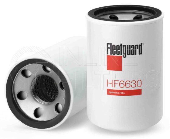 Fleetguard HF6630. FILTER-Hydraulic(Brand Specific) Product – Brand Specific Fleetguard – Spin On Product Hydraulic filter product Details Main Cross Reference is Donaldson P551236. Particle Size at Beta 75 – 14 micron (14 micron). Particle Size at Beta 200 – 18 micron (18 micron). Fleetguard Part Type HF_SPIN