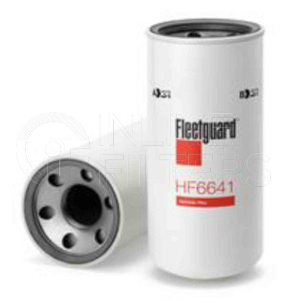 Fleetguard HF6641. Hydraulic Filter Product – Brand Specific Fleetguard – Spin On Product Fleetguard filter product Hydraulic Filter. Main Cross Reference is Funk 4003483. Particle Size at Beta 75: 13 micron (13 micron). Particle Size at Beta 200: 0 micron (0 micron). Fleetguard Part Type: HF_SPIN