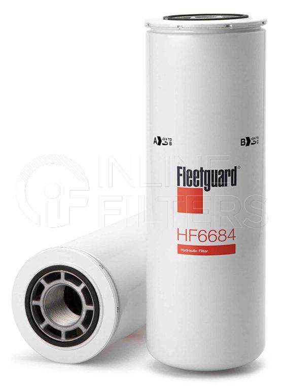 Fleetguard HF6684. Hydraulic Filter Product – Brand Specific Fleetguard – Undefined Product Fleetguard filter product Hydraulic Filter. Main Cross Reference is Case IHC 1971728C1. Particle Size at Beta 75: 13. Particle Size at Beta 200: 17. Fleetguard Part Type: HF