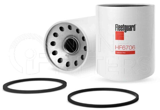 Fleetguard HF6706. FILTER-Hydraulic(Brand Specific) Product – Brand Specific Fleetguard – Spin On Product Hydraulic filter product Main Cross Reference Pall HC7500SUN4H Details For Service Part use 3830112S. Main Cross Reference is Pall HC7500SUN4H. Particle Size at Beta 75 – 6 micron (6 micron). Particle Size at Beta 200 – 8 micron (8 micron). Fleetguard Part Type HF_SPIN