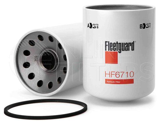 Fleetguard HF6710. Hydraulic Filter Product – Brand Specific Fleetguard – Spin On Product Fleetguard filter product Hydraulic Filter. For Upgrade use HF6777. Main Cross Reference is Caterpillar 9T5664. Particle Size at Beta 75: 47 micron (47 micron). Particle Size at Beta 200: 0 micron (0 micron). Fleetguard Part Type: HF_SPIN