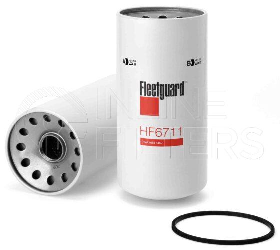 Fleetguard HF6711. FILTER-Hydraulic(Brand Specific) Product – Brand Specific Fleetguard – Spin On Product Hydraulic filter product Main Cross Reference is Case IHC A143382. Particle Size at Beta 75: 47 micron (47 micron). Particle Size at Beta 200: 0 micron (0 micron). Fleetguard Part Type: HF_SPIN