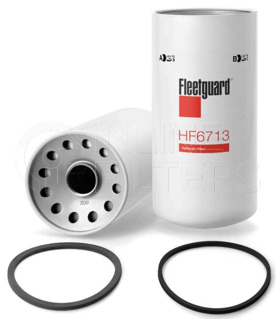 Fleetguard HF6713. FILTER-Hydraulic(Brand Specific) Product – Brand Specific Fleetguard – Spin On Product Hydraulic filter product Main Cross Reference Behringer BS012E12A38 Details For Service Part use 3830112S. Main Cross Reference is Behringer BS012E12A38. Particle Size at Beta 75 – 12 micron (12 micron). Particle Size at Beta 200 – 14 micron (14 micron). Fleetguard Part Type HF_SPIN