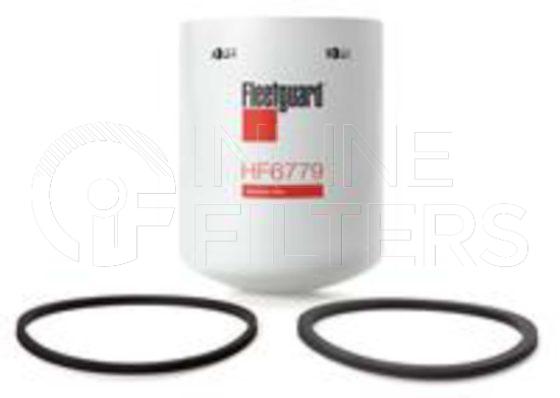Fleetguard HF6779. Hydraulic Filter Product – Brand Specific Fleetguard – Spin On Product Fleetguard filter product Hydraulic Filter. Main Cross Reference is Pall HC7500SUS4H. Particle Size at Beta 75: 0 micron (0 micron). Particle Size at Beta 200: 11 micron (11 micron). Fleetguard Part Type: HF_SPIN