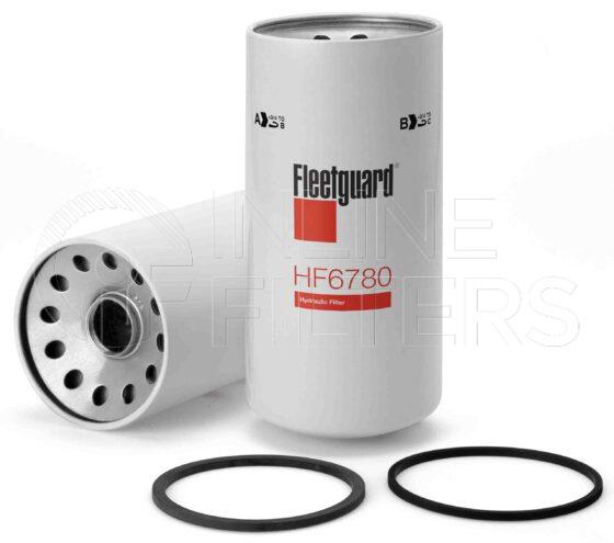 Fleetguard HF6780. Hydraulic Filter Product – Brand Specific Fleetguard – Spin On Product Fleetguard filter product Hydraulic Filter. Main Cross Reference is Schroeder SBF75008Z10B. Particle Size at Beta 75: 0 micron (0 micron). Particle Size at Beta 200: 12 micron (12 micron). Fleetguard Part Type: HF_SPIN