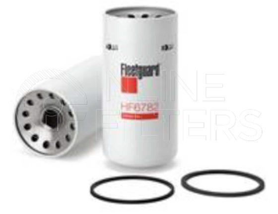 Fleetguard HF6782. Hydraulic Filter Product – Brand Specific Fleetguard – Spin On Product Fleetguard filter product Hydraulic Filter. Main Cross Reference is Stauff SF6726MG. Particle Size at Beta 75: 0 micron (0 micron). Particle Size at Beta 200: 25 micron (25 micron). Fleetguard Part Type: HF_SPIN