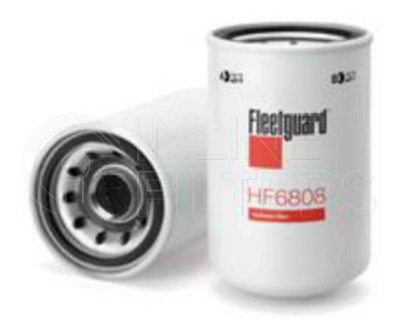Fleetguard HF6808. Hydraulic Filter Product – Brand Specific Fleetguard – Spin On Product Fleetguard filter product Hydraulic Filter. Main Cross Reference is Donaldson P551244. Particle Size at Beta 75: 18 micron (18 micron). Particle Size at Beta 200: 19 micron (19 micron). Fleetguard Part Type: HF_SPIN
