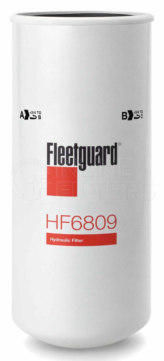 Fleetguard HF6809. Details: Main Cross Reference is John Deere AT140315. Fleetguard Part Type HF_SPIN.