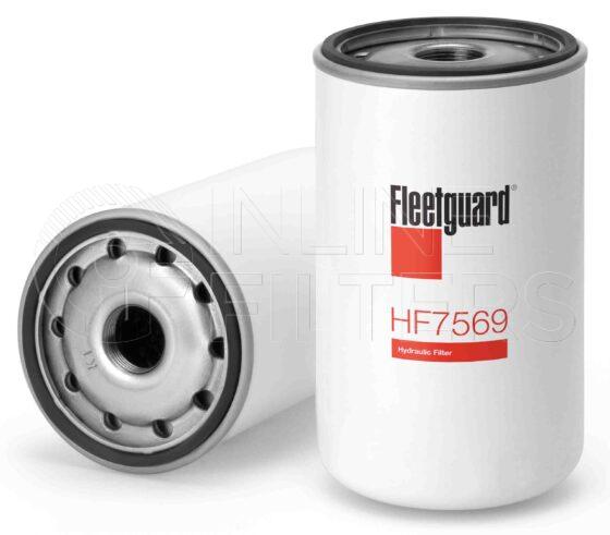 Fleetguard HF7569. FILTER-Hydraulic(Brand Specific) Product – Brand Specific Fleetguard – Spin On Product Hydraulic filter product Details Main Cross Reference is Fiat Allis 1909130. Particle Size at Beta 75 – 75 micron (75 micron). Fleetguard Part Type HF_SPIN