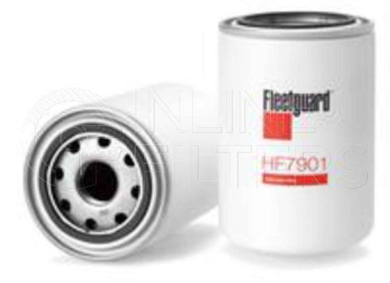 Fleetguard HF7901. Hydraulic Filter Product – Brand Specific Fleetguard – Spin On Product Fleetguard filter product Hydraulic Filter. Main Cross Reference is UCC UC2408. Particle Size at Beta 75: 30 micron (30 micron). Fleetguard Part Type: HF_SPIN