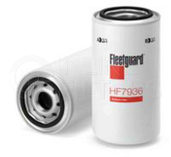 Fleetguard HF7936. Hydraulic Filter Product – Brand Specific Fleetguard – Spin On Product Fleetguard filter product Hydraulic Filter. Main Cross Reference is Towmotor 917336. Particle Size at Beta 75: 23. Fleetguard Part Type: HF_SPIN