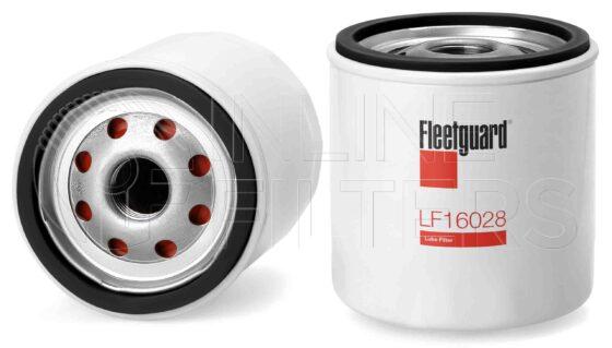 Fleetguard LF16028. Lube Filter Product – Brand Specific Fleetguard – Valve Product Fleetguard filter product Lube Filter. Main Cross Reference is Agco 3757038M2. Fleetguard Part Type: LF. Comments: Similar to the LF16011 with no by-pass valve
