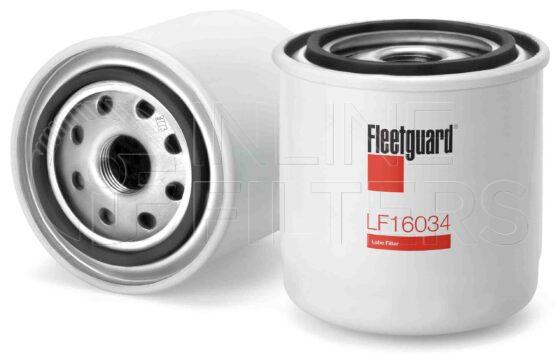 Fleetguard LF16034. Lube Filter. Main Cross Reference is Kukje HRA11020F4A3. Fleetguard Part Type: LF.