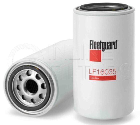 Fleetguard LF16035. Lube Filter Product – Brand Specific Fleetguard – Undefined Product Fleetguard filter product Lube Filter. For Standard version use LF3972. Fleetguard Part Type: LF. Comments: Stratapore version of LF3972. This filter is similar to LF3894 except it has a fluted shell for 03MY Dodge Ram application