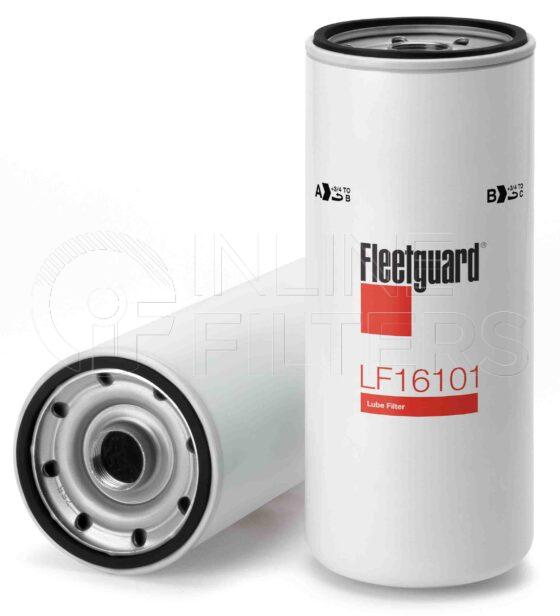 Fleetguard LF16101. Lube Filter Product – Brand Specific Fleetguard – Undefined Product Fleetguard filter product Lube Filter. For Upgrade use LF3379. Main Cross Reference is Mack 485GB3191C. Fleetguard Part Type: LF. Comments:
