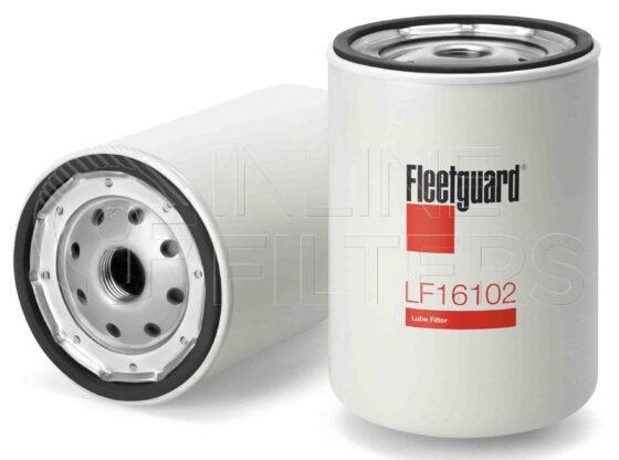 Fleetguard LF16102. Lube Filter. Main Cross Reference is Vauxhall GM 97214983. Fleetguard Part Type: LF.
