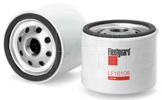 Fleetguard LF16108. Lube Filter. Main Cross Reference is Kohler 1205001. Fleetguard Part Type: LF.