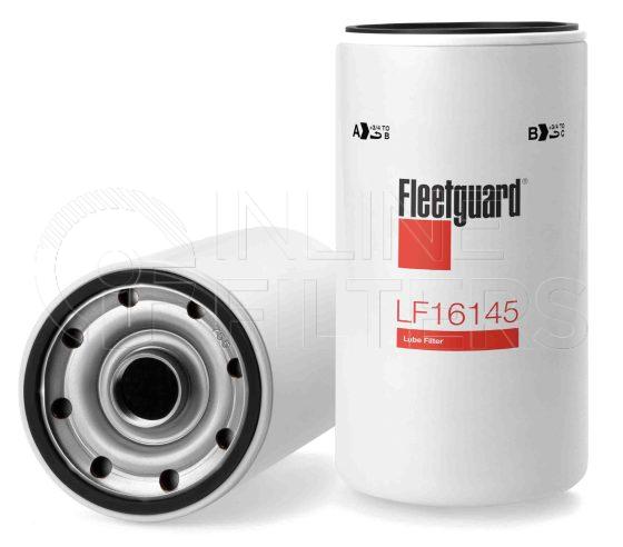 Fleetguard LF16145. Lube Filter. Main Cross Reference is Mitsubishi 35C4001100. Fleetguard Part Type: LF.