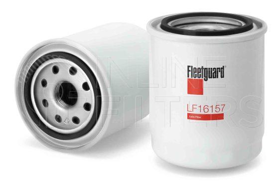 Fleetguard LF16157. Lube Filter Product – Brand Specific Fleetguard – Spin On Product Fleetguard filter product Lube Filter. Main Cross Reference is Kubota 1627132090. Fleetguard Part Type: LF_SPIN. Comments: Fluted shell version of LF3536