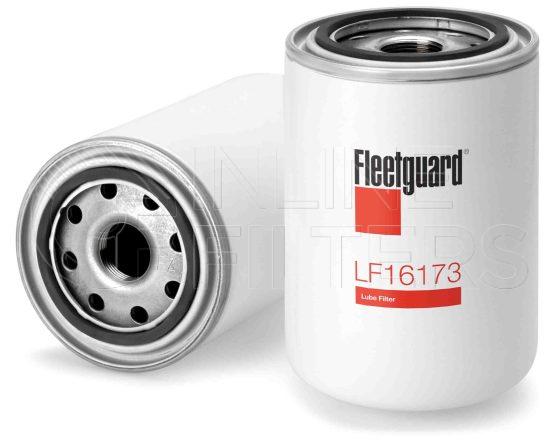 Fleetguard LF16173. Lube Filter. Main Cross Reference is John Deere RE519626. Fleetguard Part Type: LF_SPIN.