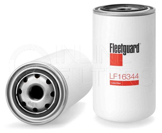 Fleetguard LF16344. Lube Filter. Main Cross Reference is Carrier Transicold 300112100. Fleetguard Part Type: LFSPINFL.