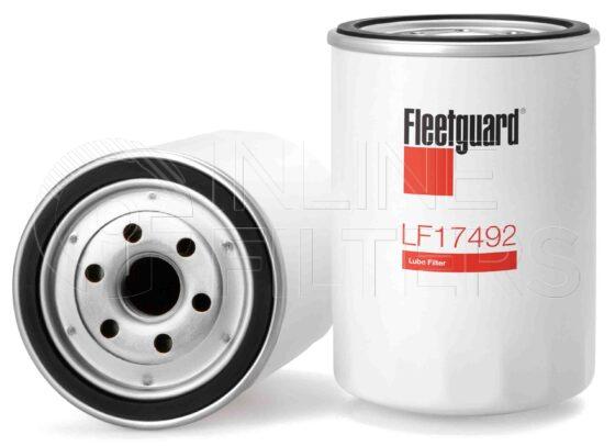 Fleetguard LF17492. Main Cross Reference is Isuzu 5873105040. Flow Direction: Outside In. Fleetguard Part Type: LF.