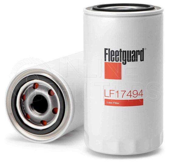 Fleetguard LF17494. Lube Filter. Main Cross Reference is Motorcraft FL2051. Fleetguard Part Type: LF.