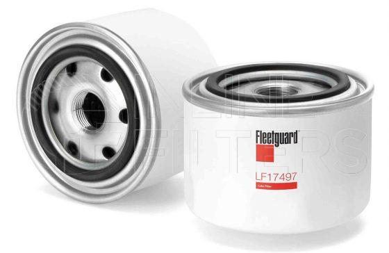 Fleetguard LF17497. Lube Filter Product – Brand Specific Fleetguard – Spin On Product Fleetguard filter product Lube Filter. Main Cross Reference is Iveco 2995811. Flow Direction: Outside In. Fleetguard Part Type: LF_SPIN
