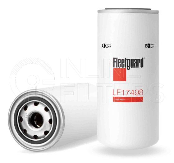 Fleetguard LF17498. Lube Filter. Main Cross Reference is Volvo Penta 3582732. Fleetguard Part Type: LF.