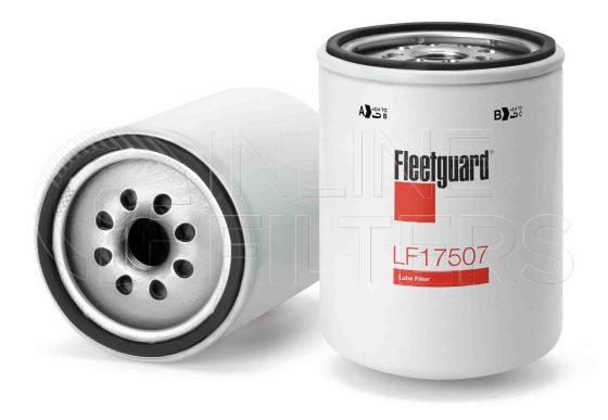 Fleetguard LF17507. Lube Filter. Main Cross Reference is Mitsubishi 32B4020100. Fleetguard Part Type: LF.