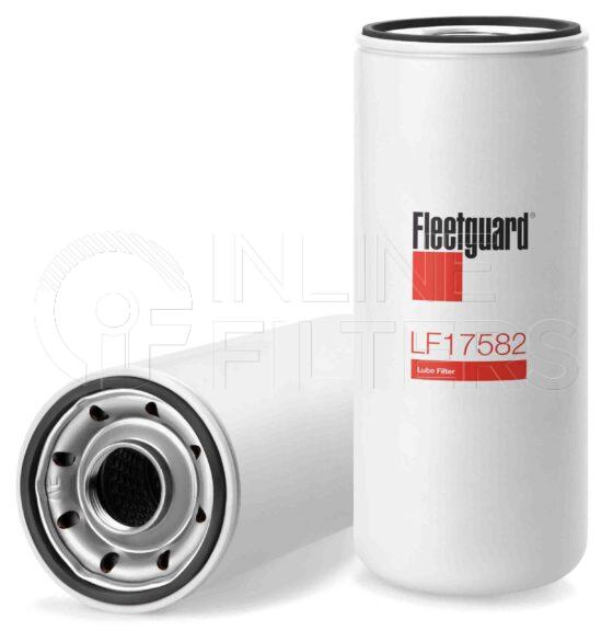 Fleetguard LF17582. Lube Filter. Main Cross Reference is Mitsubishi 3754011100. Fleetguard Part Type: LFSPINFL.