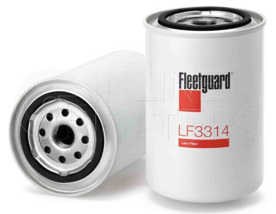 Fleetguard LF3314. Lube Filter. Main Cross Reference is Nissan 1520865001. Fleetguard Part Type: LF_SPIN.