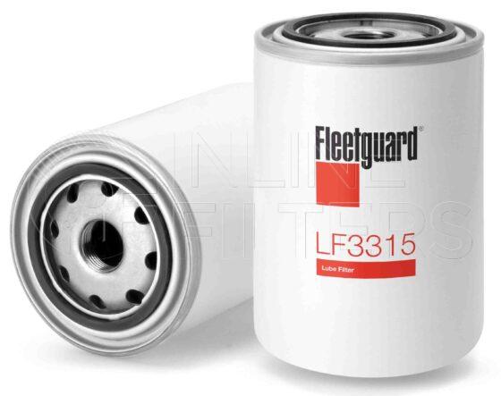 Fleetguard LF3315. Lube Filter. Main Cross Reference is Ford 785F6714AA3A. Fleetguard Part Type: LF_SPIN.