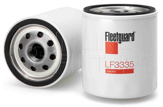 Fleetguard LF3335. Lube Filter. Main Cross Reference is Mopar L335. Fleetguard Part Type: LFSPINFL.