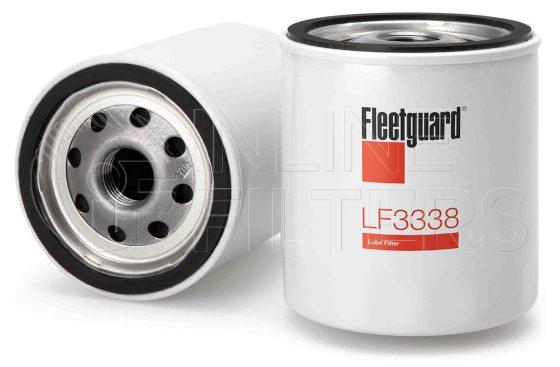 Fleetguard LF3338. Lube Filter. Main Cross Reference is BMW 11421250534. Fleetguard Part Type: LF_SPIN.