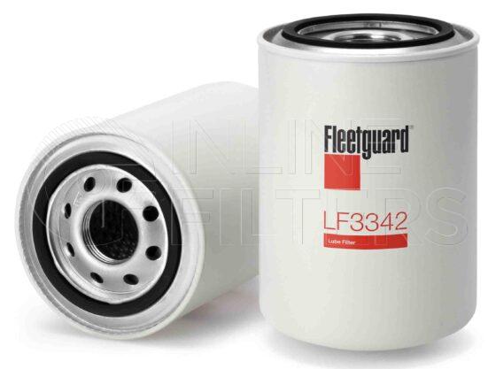Fleetguard LF3342. Lube Filter Product – Brand Specific Fleetguard – Spin On Product Fleetguard filter product Lube Filter. For Upgrade use LF3789. Main Cross Reference is Caterpillar 8N9586. Fleetguard Part Type LFSPINFL