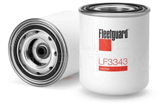 Fleetguard LF3343. Lube Filter Product – Brand Specific Fleetguard – Spin On Product Fleetguard filter product Lube Filter. Main Cross Reference is Ford 826F6714AAA. Flow Direction: Outside In. Fleetguard Part Type: LF_SPIN