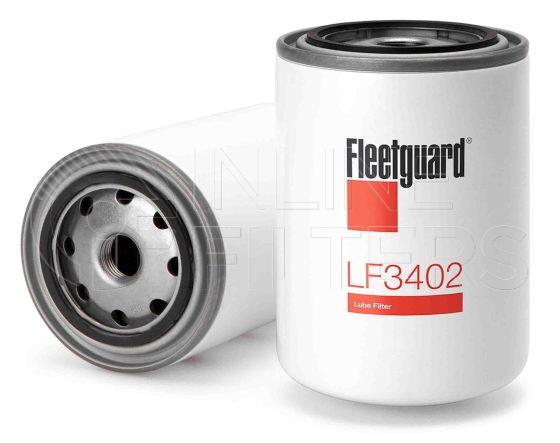 Fleetguard LF3402. Lube Filter. Main Cross Reference is AC PF32. Fleetguard Part Type: LF_SPIN.