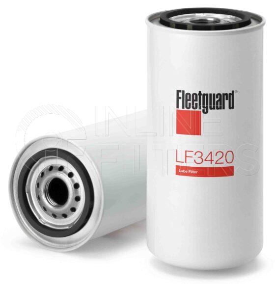 Fleetguard LF3420. Lube Filter Product – Brand Specific Fleetguard – Spin On Product Fleetguard filter product Lube Filter. For Upgrade use LF3560. Main Cross Reference is Case IHC 1808896C1. Fleetguard Part Type LFSPINFL