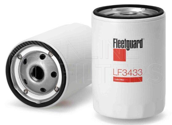 Fleetguard LF3433. Lube Filter. Main Cross Reference is Mitsubishi ME014833. Fleetguard Part Type: LF_SPIN.