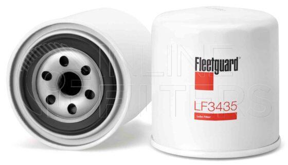 Fleetguard LF3435. Lube Filter. Main Cross Reference is Nissan 15208W1111. Fleetguard Part Type: LF_SPIN.