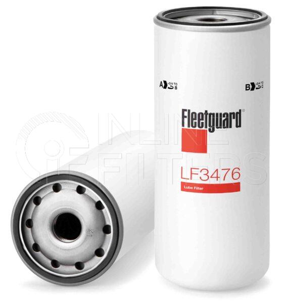 Fleetguard LF3476. Lube Filter. Main Cross Reference is Gardner H27096. Fleetguard Part Type: LF_SPIN.