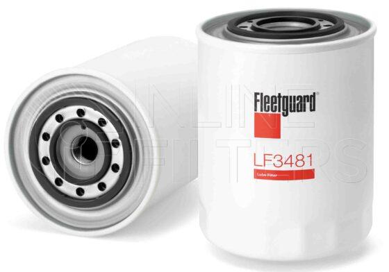 Fleetguard LF3481. Lube Filter Product – Brand Specific Fleetguard – Spin On Product Fleetguard filter product Lube Filter. Main Cross Reference is Iveco 1902076. Fleetguard Part Type: LF_COMBO. Comments: Combo style filter