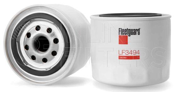 Fleetguard LF3494. Lube Filter. Main Cross Reference is American Motor 8983501900. Fleetguard Part Type: LF_SPIN.